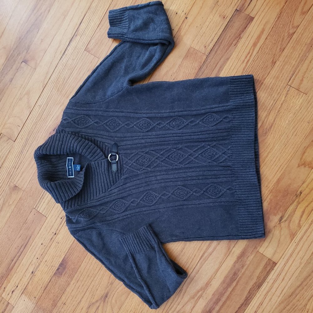 Womens Karen Scott sweater with buckle accent